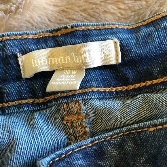 Woman Within Wide Leg Jeans 28WP - Picture 3 of 5